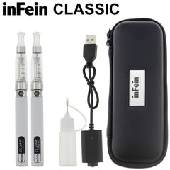 inFein CLASSIC Double Zip Kit Electronic Cigarette 650/1100mah E Starter Kit 5 Colors Electric Hookah Easy Vape for Quit Smoking