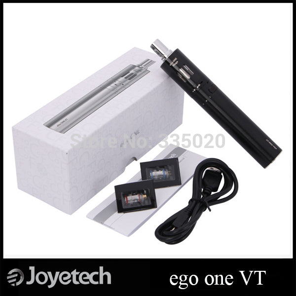 Original Joyetech eGo One VT Kit 2300mah Temp Control E Cigarette with eGo ONE Mega Atomizer Starter Kit Black Silver