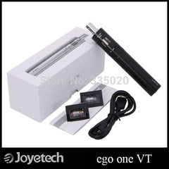 Original Joyetech eGo One VT Kit 2300mah Temp Control E Cigarette with eGo ONE Mega Atomizer Starter Kit Black Silver