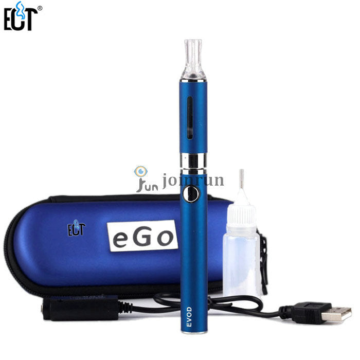 MT3 EVOD Electronic Cigarette Kits Mt3 Atomizer Clearomizer  650mah 900mah 1100mah EVOD Battery E cigarette Zipper Case Kits