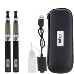 inFein CLASSIC Double Zip Kit Electronic Cigarette 650/1100mah E Starter Kit 5 Colors Electric Hookah Easy Vape for Quit Smoking