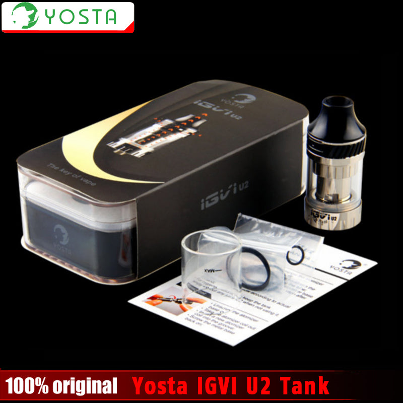 100% Original Yosta IGVI U2 Top filling atomizer huge vapor 1.9 ml Capacity with Adjustable Airflow Aromamizer e cigarette tank