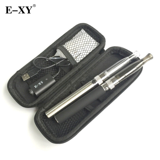 E-XY EGO H2 Double Kit With 2 GS H2 Atomizer 2.0ml 2 eGo Battery Electronic Cigarette Starter Kit E Cig 1100mah  Zipper Case