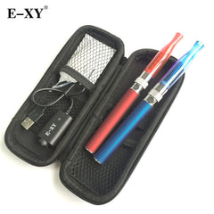 E-XY EGO H2 Double Kit With 2 GS H2 Atomizer 2.0ml 2 eGo Battery Electronic Cigarette Starter Kit E Cig 1100mah  Zipper Case