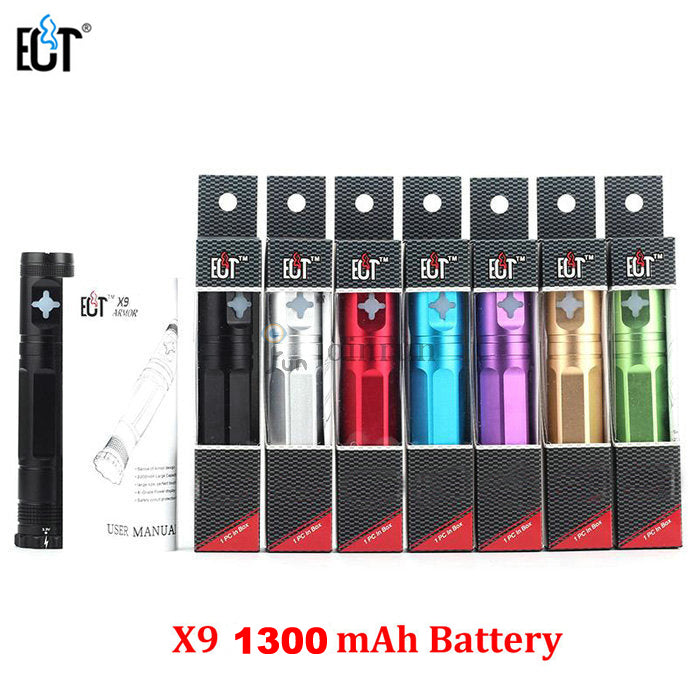 5pcs X9 Battery 1300mah Patented Electronic Cigarette X6 Upgraded 3.3-4.1V Variable Voltage for IC30S v2 Atomizer e Cigarette