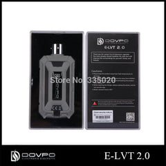 Original DOVPO E-LVT 2.0 30W Electronic Cigarette Mechanical Mod VW 18650 E LVT 2 MOD